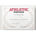 Stock Athletic Certificate